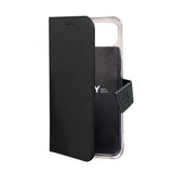 CELLY APPLE iPHONE 15 CUSTODIA WALLY IN SIMILPELLE BLACK
