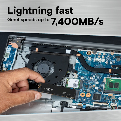 Crucial T500 2 TB M.2 PCI Express 4.0 NVMe 3D TLC NAND (M.2 2TB Crucial T500 NVMe PCIe 4.0 x 4)