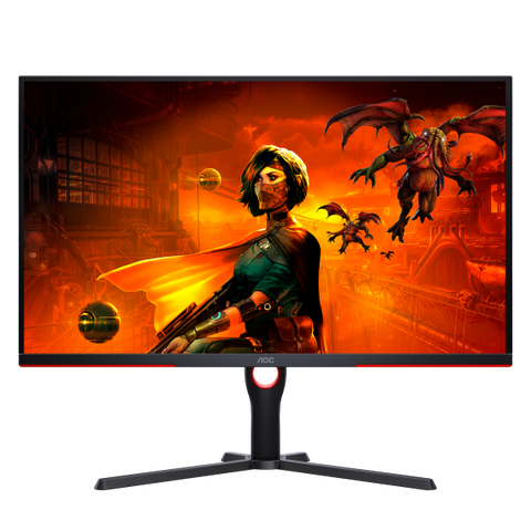 AOC G3 U32G3X LED display 80 cm (31.5") 3840 x 2160 Pixel 4K Ultra HD Nero, Rosso