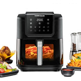 Rommelsbacher FRH 1700 friggitrice Singolo 8 L Indipendente 1700 W Friggitrice ad aria calda Nero, Acciaio inossidabile