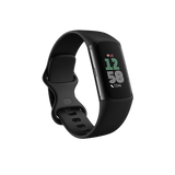 Fitbit Charge 6 AMOLED Braccialetto per rilevamento di attivit Nero (Fitbit Charge 6 Black Aluminium)