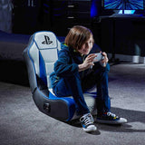 X Rocker 2021026 sedia per videogioco Sedia da gioco per console Sedia imbottita tappezzata Nero, Blu, Bianco