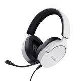 TRUST GXT489W FAYZO CUFFIE GAMING OVER-EAR CON MICROFONO NOISE CANCELLING JACK 3.5mm BIANCO