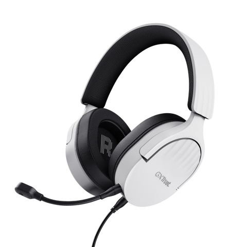 TRUST GXT489W FAYZO CUFFIE GAMING OVER-EAR CON MICROFONO NOISE CANCELLING JACK 3.5mm BIANCO