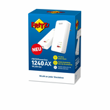 Powerline 1240 AX WLAN Set 1200 Mbit/s Collegamento ethernet LAN Wi-Fi Bianco 2 pz (FRITZ POWERLINE 1240AX WLAN SET - DE FH)