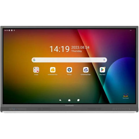 Viewsonic IFP6552-2F visualizador de mensajes Panel plano para señal digital 165,1 cm [65] LCD 450 cd/m 4K Ultra HD Nero Pantalla táctil Procesador integrado Android (IFP6552-2F 65IN [3840 