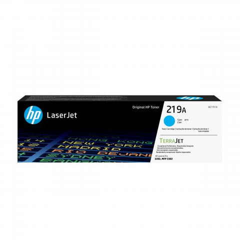 HP Cartuccia toner ciano originale LaserJet 219A (HP 219A CYAN TONER CARTRIDGE 1200 PAGE YIELD)