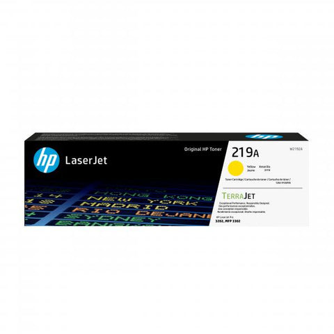 HP Cartuccia toner originale LaserJet 219A giallo (HP 219A YELLOW TONER CARTRIDGE 1200 PAGE YIELD)