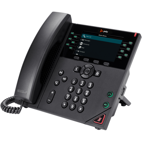 POLY Telefono IP VVX 450 a 12 linee abilitato per PoE