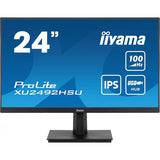 iiyama ProLite XU2492HSU-B6 Monitor PC 60,5 cm [23.8] 1920 x 1080 Pixel Full HD LED Nero (iiyama Prolite XU2492HSU-B6 24 inch IPS Monitor, Full HD, 0.4ms, USB Hub, HDMI, DisplayPort, 100Hz, Speakers,