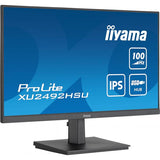 iiyama ProLite XU2492HSU-B6 Monitor PC 60,5 cm [23.8] 1920 x 1080 Pixel Full HD LED Nero (iiyama Prolite XU2492HSU-B6 24 inch IPS Monitor, Full HD, 0.4ms, USB Hub, HDMI, DisplayPort, 100Hz, Speakers,