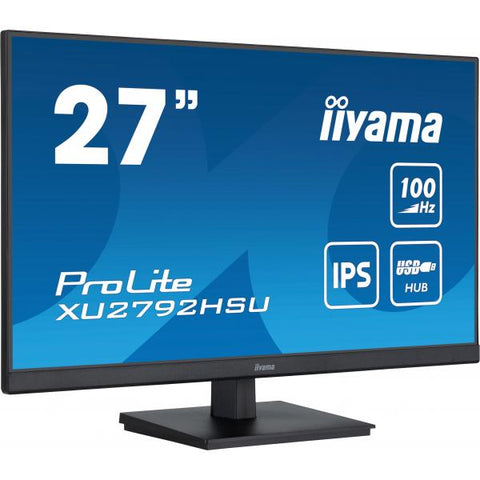 iiyama ProLite XU2792HSU-B6 Monitor PC 68,6 cm [27] 1920 x 1080 Pixel Full HD LED Nero (iiyama ProLite XU2792HSU-B6 27' IPS technology panel with USB hub and 100Hz refresh rate)