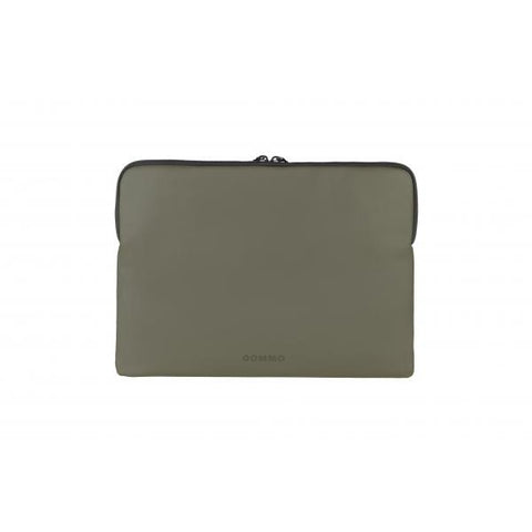 TUCANO GOMMO CUSTODIA PER MACBOOK 14" E NOTEBOOK DA 14" IN MATERIALE GOMMATO CON TASCA FRONTALE VERDE MILITARE
