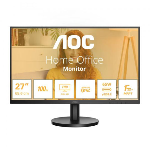 AOC 27B3CA2 Monitor PC 68,6 cm [27] 1920 x 1080 Pixel Full HD LED Nero (27B3CA2 27IN IPS - 1920X1080 16:9 1 MS SCHWARZ)