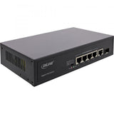 InLine Switch di rete Gigabit PoE+ 5 porte (4x PoE+), 1xSFP, 1Gb/s, desktop