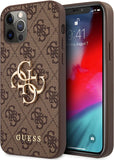 *** GUESS Hard Cover 4G Metal Logo Brown, fr Apple iPhone 12 / 12 Pro, GUHCP12M4GMGBR, Blister (GUHCP12M4GMGBR)