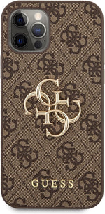 *** GUESS Hard Cover 4G Metal Logo Brown, fr Apple iPhone 12 / 12 Pro, GUHCP12M4GMGBR, Blister (GUHCP12M4GMGBR)