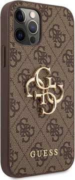 *** GUESS Hard Cover 4G Metal Logo Brown, fr Apple iPhone 12 / 12 Pro, GUHCP12M4GMGBR, Blister (GUHCP12M4GMGBR)