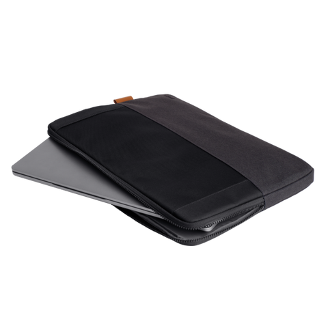 TRUST LISBOA CUSTODIA PER NOTEBOOK FINO A 16" REALIZZATA CON MATERIALE RICICLATO SCOMPARTI IMBOTTITI NERO