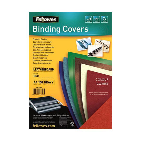 FELLOWES DELTA COPERTINE IN CATONCINO 210X297 mm A4 COL. ROSSO CONF 100 Pz.