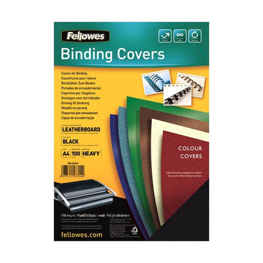 FELLOWES DELTA COPERTINE IN CATONCINO 210X297 mm A4 COL. NERO CONF 100 Pz.