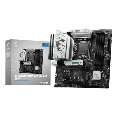 MB MSI B760M GAMING PLUS WIFI 1700 4D5 2M.2 4S3 U3.2 GBL H/D MATX DDR5