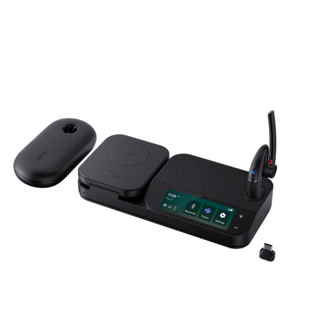 Yealink BH71 Workstation Pro Auricolare Wireless A clip Ufficio USB tipo-C Bluetooth Base di ricarica Nero