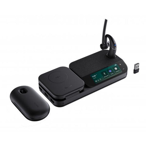 Yealink BH71 Workstation Pro Auricolare Wireless A clip Ufficio USB tipo-C Bluetooth Base di ricarica Nero