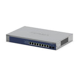 NETGEAR XS508TM Gestito L2/L3/L4 Grigio (NETGEAR S3600 Series XS508TM - Switch - 2+/L3 Lite - intelligente - 8 x 10/25 Gigabit Ethernet + 2 x 10 Gb Ethernet SFP+ [uplink] - desktop, montabile su rack