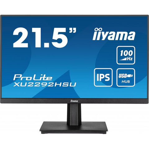 iiyama ProLite XU2292HSU-B6 Monitor PC 54,6 cm [21.5] 1920 x 1080 Pixel Full HD LED Nero (21.5 PROLITE XU2292HSU-B6 Monitor - 21.5 Black IPS Monitor Full HD DisplayPort USB and HDMI)
