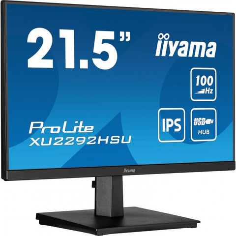 iiyama ProLite XU2292HSU-B6 Monitor PC 54,6 cm [21.5] 1920 x 1080 Pixel Full HD LED Nero (21.5 PROLITE XU2292HSU-B6 Monitor - 21.5 Black IPS Monitor Full HD DisplayPort USB and HDMI)
