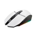 TRUST GXT794 W 3 in 1 TASTIERA COMPACT KTL GAMING QWERTY MOUSE WIRELESS 800-4800 DPI TAPPETINO GAMER BIANCO NERO
