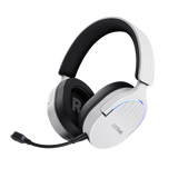 Trust GXT 491W FAYZO Auricolare Con cavo e senza cavo A Padiglione Giocare USB tipo-C Bluetooth Nero, Bianco