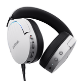 Trust GXT 491W FAYZO Auricolare Con cavo e senza cavo A Padiglione Giocare USB tipo-C Bluetooth Nero, Bianco