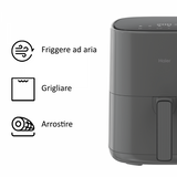 HAIER HAF5P 011 I-MASTER AIRFRIER FRIGGITRICE AD ARIA CON DISPLAY TOUCH CUOCI ARROSTISCI GRIGLIA SCONGELA 5 LT
