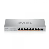 Zyxel XMG-108HP Non gestito 2.5G Ethernet [100/1000/2500] Supporto Power over Ethernet [PoE] (Zyxel XMG-100 Series XMG-108HP - Switch - non gestito - unmanaged - 8 x 100/1000/2.5G [PoE++] + 1 x Gigab