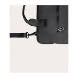 TUCANO GOMMO BORSA SUPERSLIM PER NOTEBOOK DA 14" E MACBOOK AIR 15" IN MATERIALE GOMMATO IMPERMEABILE TASCA ESTERNA CON TRACOLLA NERO