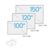 BENQ X500I VIDEOPROIETTORE LED DLP A CORTO RAGGIO 2160p 2.200 ANSI LUMEN CONTRASTO 600.000:1 WI-FI 5 ANDROID 11 NERO/BIANCO