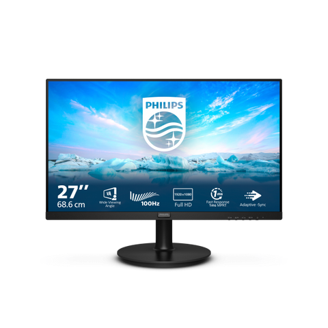 PHILIPS V-LINE 271V8LAB 27" LED FULL HD 16:9 250 CD/mq 4000:1 4ms 100Hz ALTOPARLANTI 1 x VGA 1 x HDMI NERO