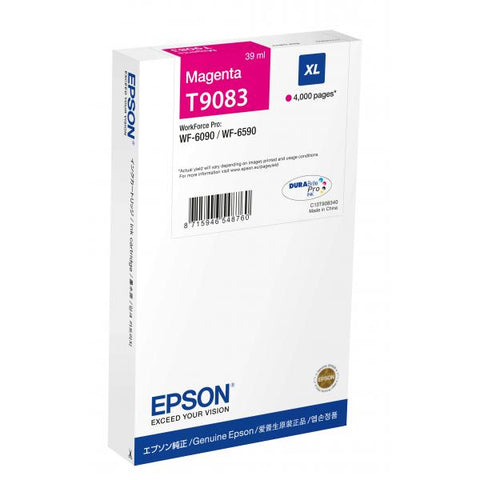 Epson C13T90834N cartuccia d'inchiostro 1 pz Originale Resa elevata [XL] Magenta (WF-6XXX INK CARTRIDGE MAGENTA XL) 