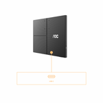 AOC T2 16T3EA Monitor PC 39,6 cm [15.6] 1920 x 1080 Pixel Full HD Nero (15.6 INCH FHD IPS PORTABLE USB C)