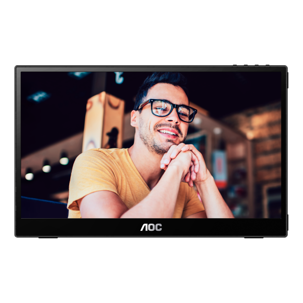 AOC T2 16T3EA Monitor PC 39,6 cm [15.6] 1920 x 1080 Pixel Full HD Nero (15.6 INCH FHD IPS PORTABLE USB C)