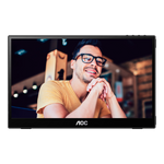 AOC T2 16T3EA Monitor PC 39,6 cm [15.6] 1920 x 1080 Pixel Full HD Nero (15.6 INCH FHD IPS PORTABLE USB C)