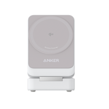 Anker B2557321 Caricabatterie per dispositivi mobili Cuffie, Auricolare, Smartphone, Orologio intelligente Bianco AC Carica wireless Ricarica rapida Interno (Anker MagGo Magnetic WL Charger 15W Wh)