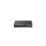 6-Port Gigabit Smart POE Switch 4 PoE/POE+ Ports with 1 Gigabit RJ45/1 combo SFP uplink ports 54W PoE power budget Desktop Steel Case