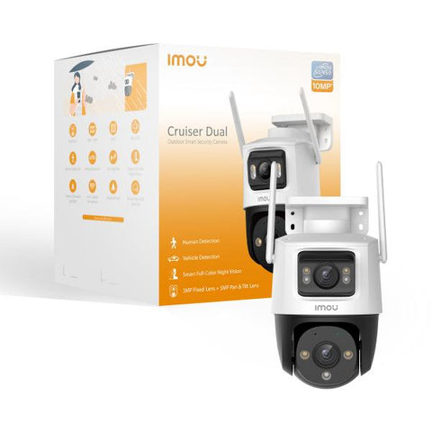 IMOU CRUISER DUAL TELECAMERA MOTORIZZATA DA ESTERNO 10MPx 3K 3,60 mm Fisso Lens - 15 fps - CMOS - Wi-Fi - IP66