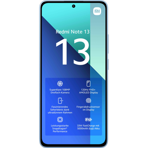 Xiaomi Redmi Note 13 16,9 cm (6.67") Dual SIM ibrida Android 13 4G USB tipo-C 6 GB 128 GB 5000 mAh Blu