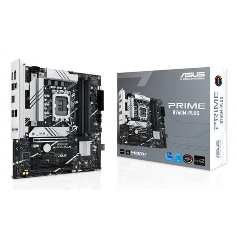 ASUS PRIME B760M-PLUS INTEL B760 LGA 1700 MICRO ATX - 4 xDDR5 2 x M.2 4 x SATA III