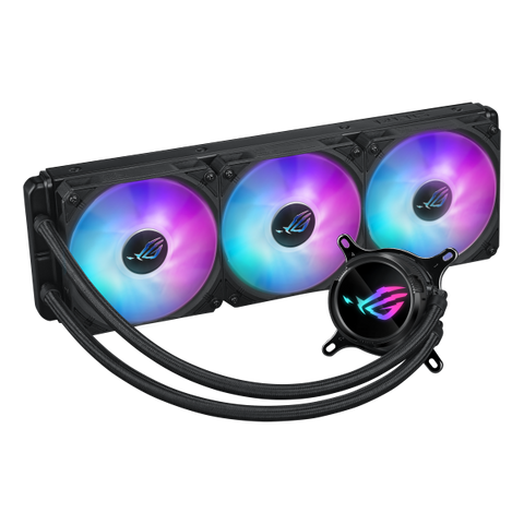 ASUS ROG Strix LC III 360 ARGB Processore Kit di raffreddamento a liquido 12 cm Nero (Asus ROG STRIX LC III 360 ARGB Liquid CPU Cooler, 360mm, 7th Gen v2 Asetek Pump, ARGB Fans, Rotatable Water Block