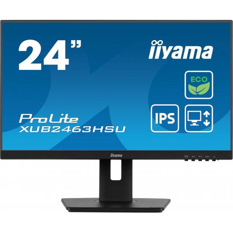 iiyama ProLite XUB2463HSU-B1 Monitor PC 60,5 cm [23.8] 1920 x 1080 Pixel Full HD LED Nero (iiyama ProLite XUB2463HSU-B1 - Monitor a LED - 24 [23.8 visualizzabile] - 1920 x 1080 Full HD [1080p] @ 100